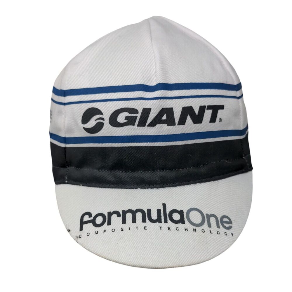 Giant Formula One Stretchy Cap Hat Multicolor Graphic Logo 100% Cotton